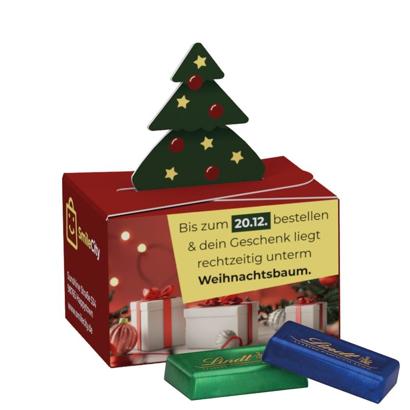JG20088-1Geschenkbox Mini_ Weihnachten Lindt_ Lindt Schokotaefelchen