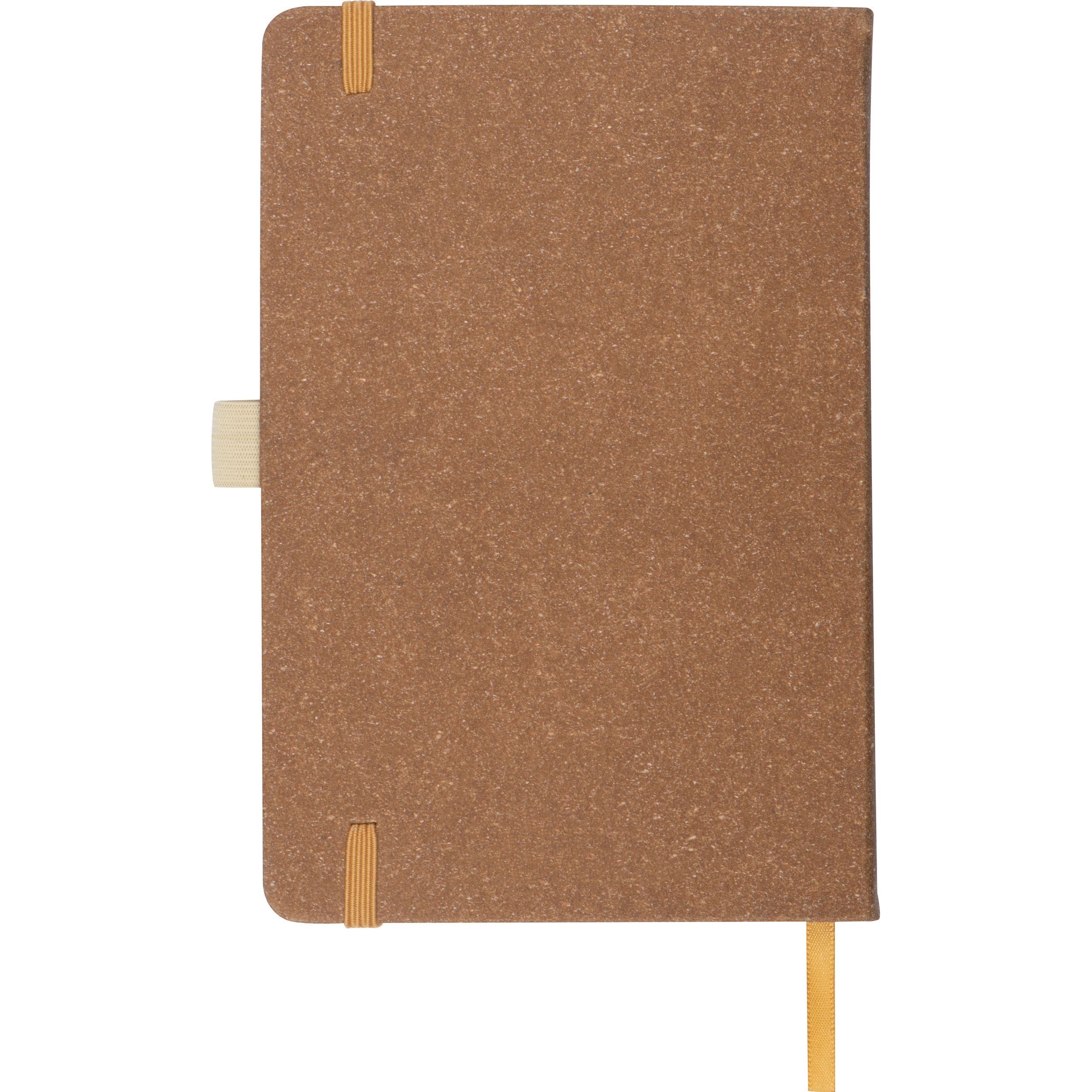 MA22746-01A5 Notizbuch mit recyceltem Ledereinband_ braun