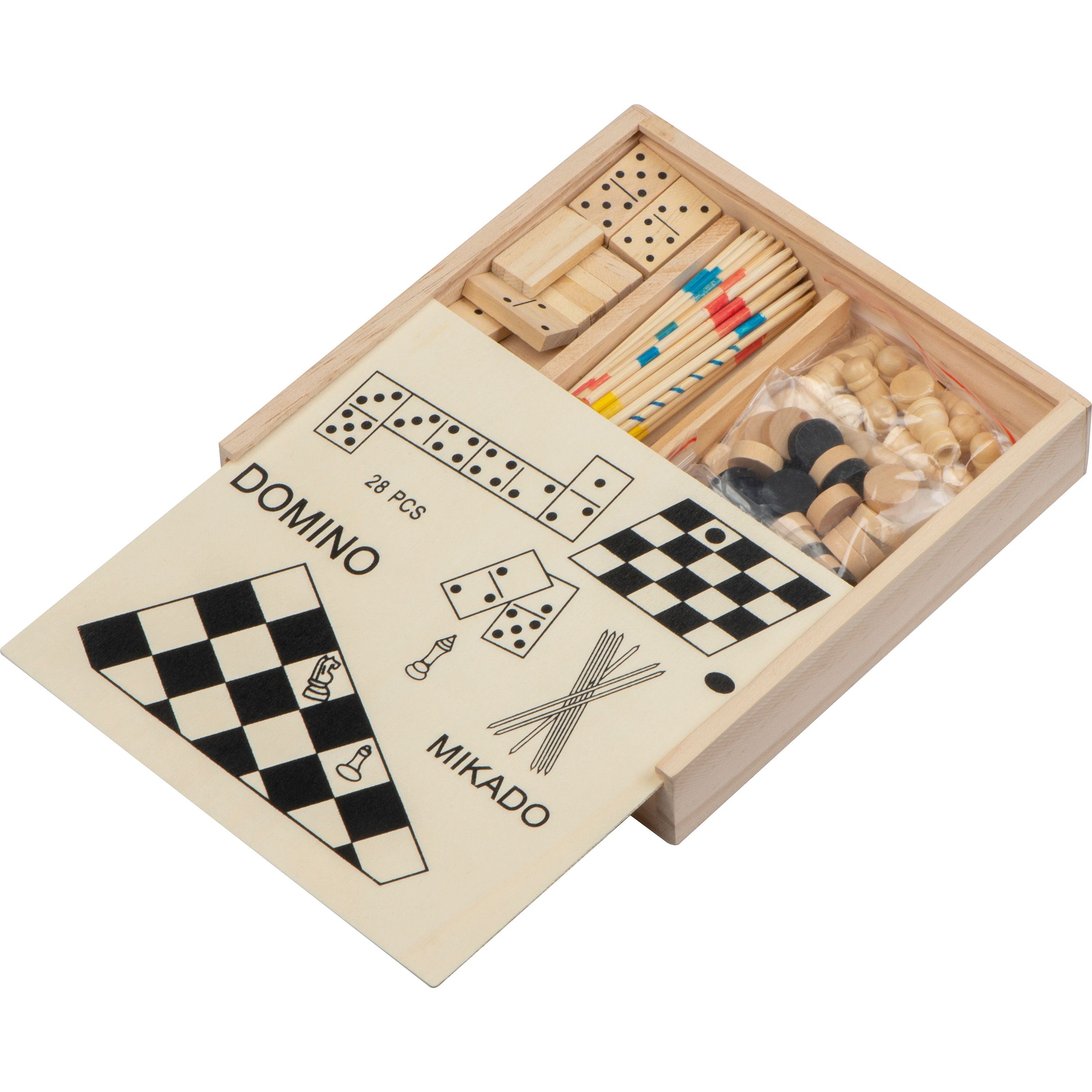 MA52697-13Spieleset in einer Holzbox_ beige