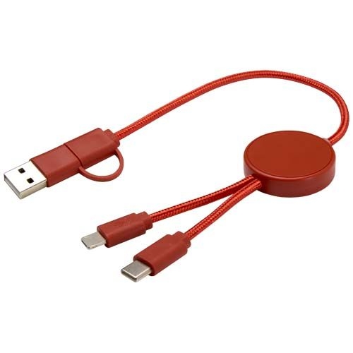 PF124427-3Citala 30 cm 5-in-1 Kabel aus recyceltem Kunststoff fuer Datenuebertragung und 27W Schnellladung_ zieg
