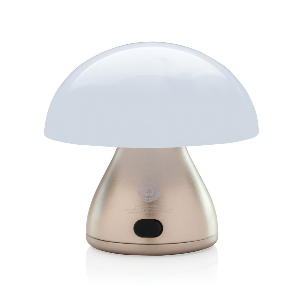 XDP513.74-9Luming wiederaufladbare USB-Tischlampe aus RCS Kunststoff_ Bronze
