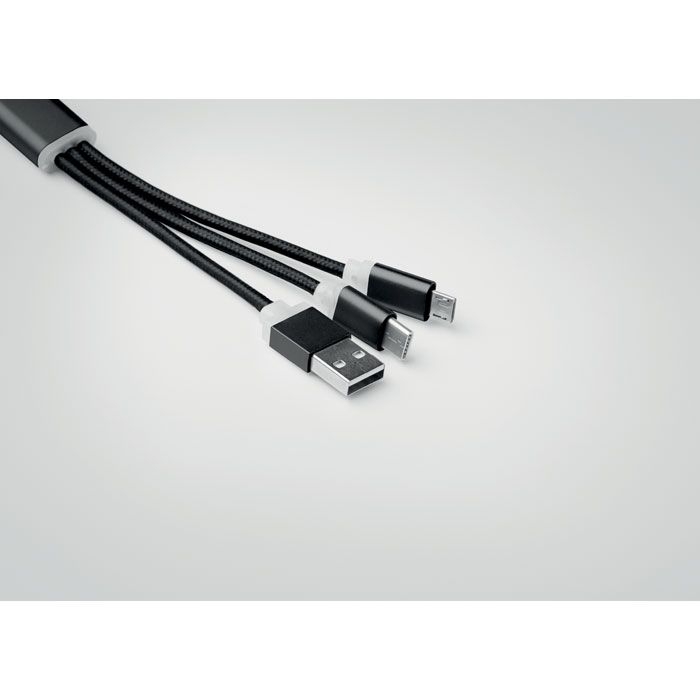 MO9292-03Rizo Schluesselring mit Kabel-Set_ Schwarz