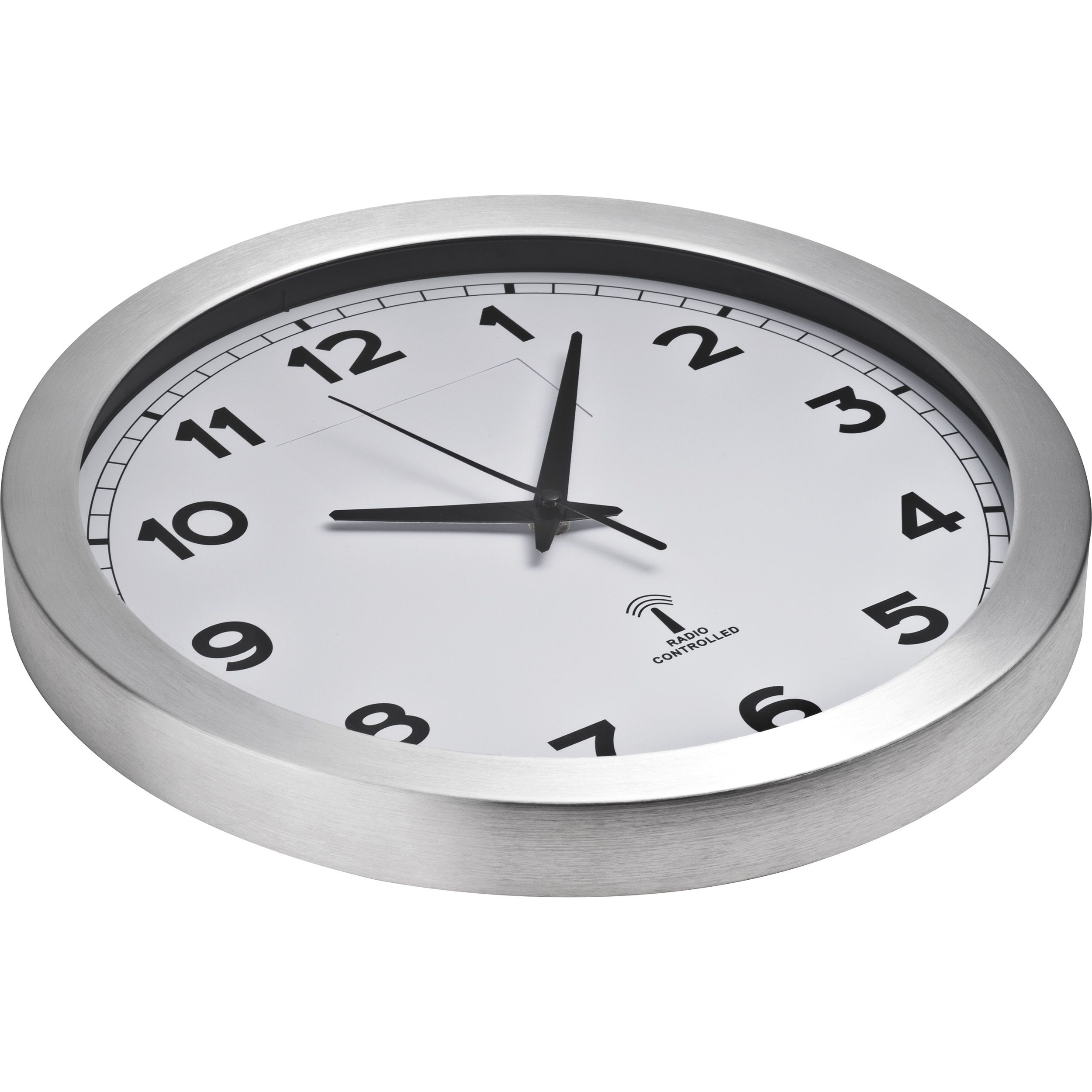 MA43275-06Funk Wanduhr aus Metall JONAH_ weiss