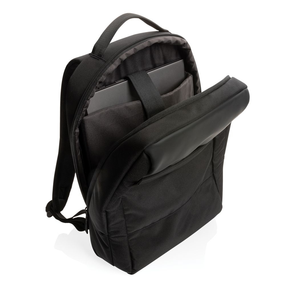 XDP762.74-1Swiss Peak AWARE™ RPET 15_6_ Day-Pack_ schwarz