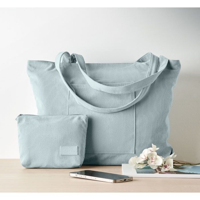 MO2875-66Cordy G Einkaufstasche Kord-Polyester_ babyblau