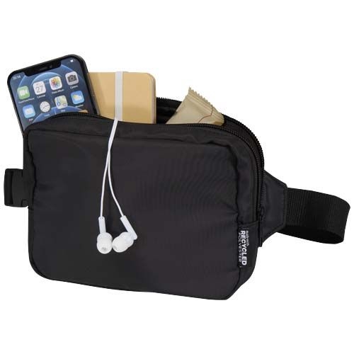 PF120764-3Trip Aware™ Recycelte Reisetasche mit Schultergurt 1 L _ schwarz