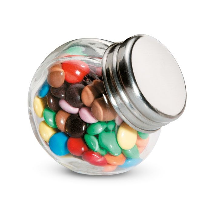 KC6640-99Chocky Schokolinsen im Glasspender_ bunt