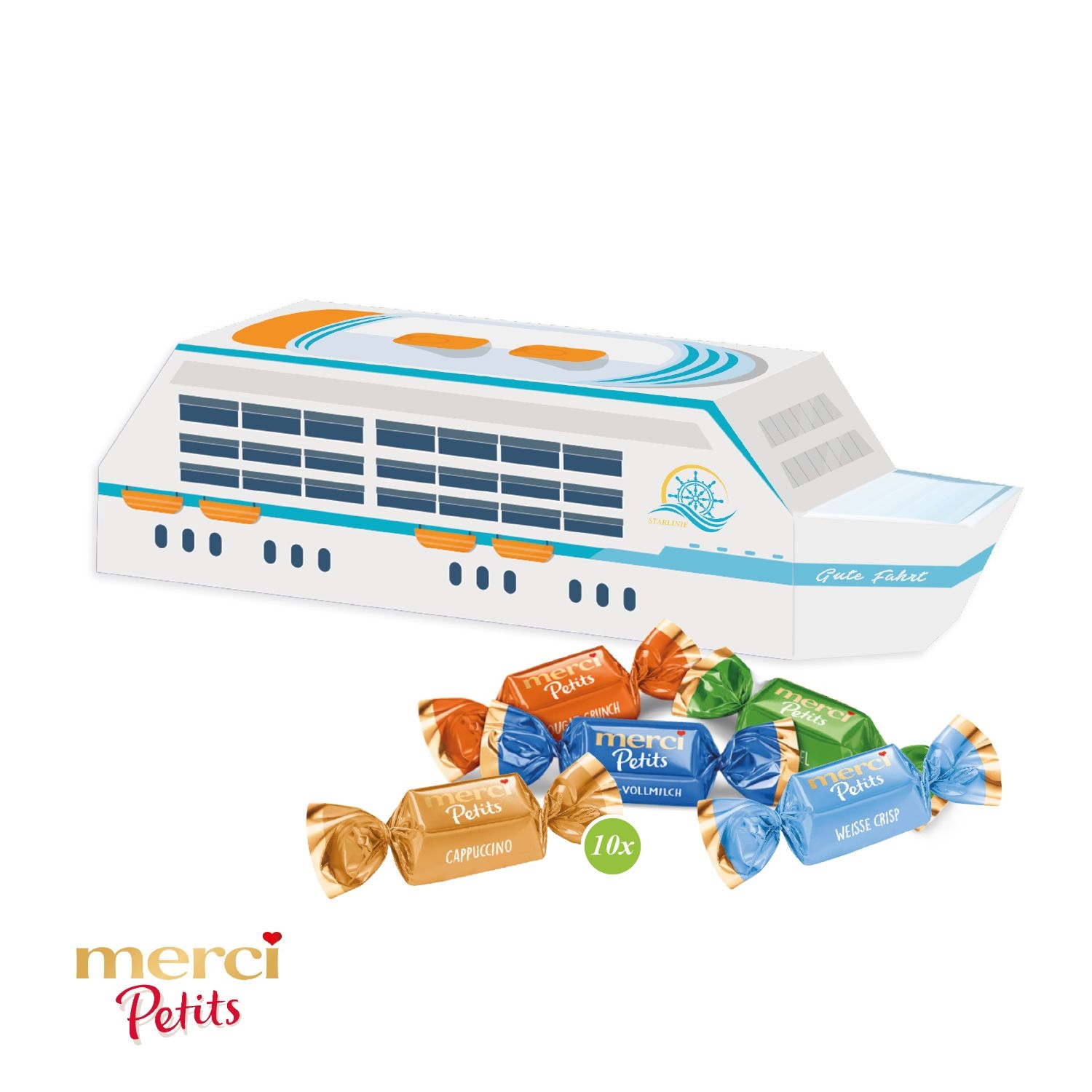 CD917343D Praesent Schiff mit Merci Petits