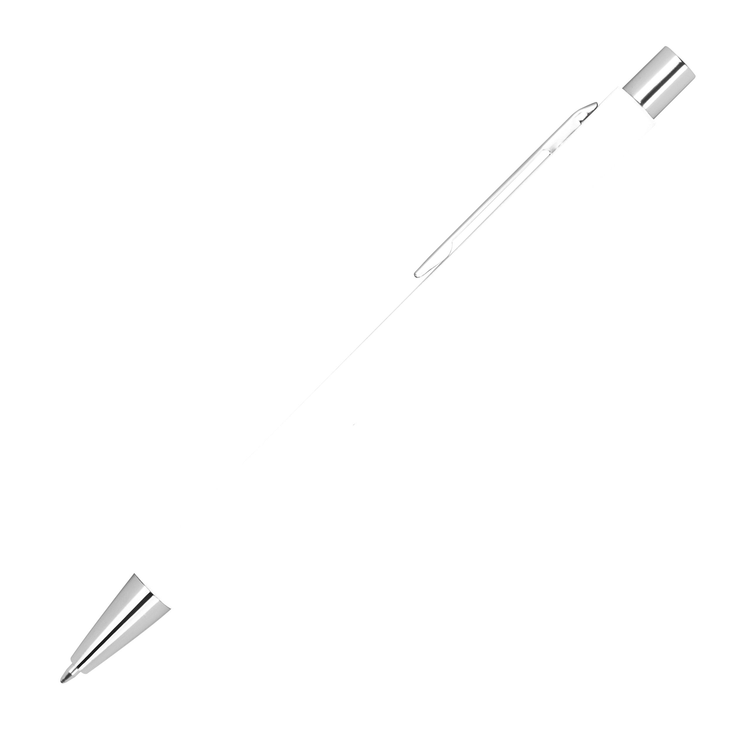 MA13680-06Kugelschreiber schlank GIORGIO_ weiss