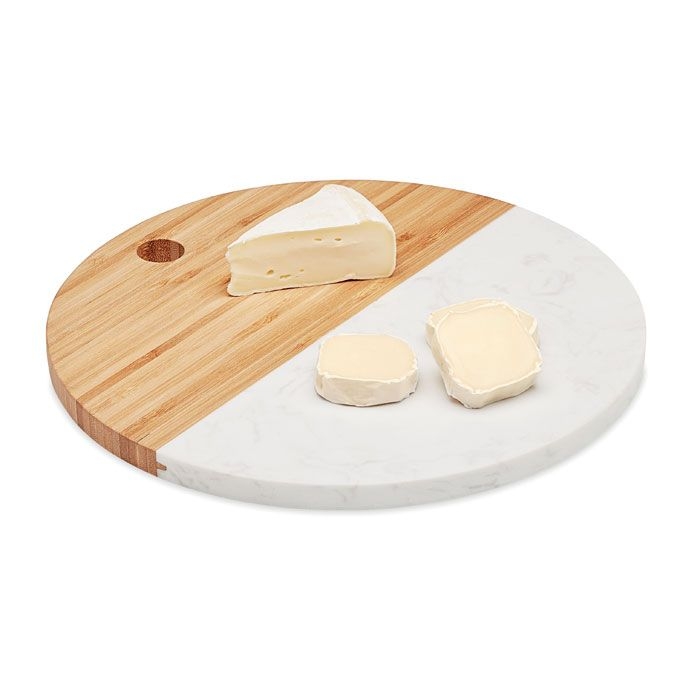 Hannsu Servierplatte Marmor-Bambus, Holz