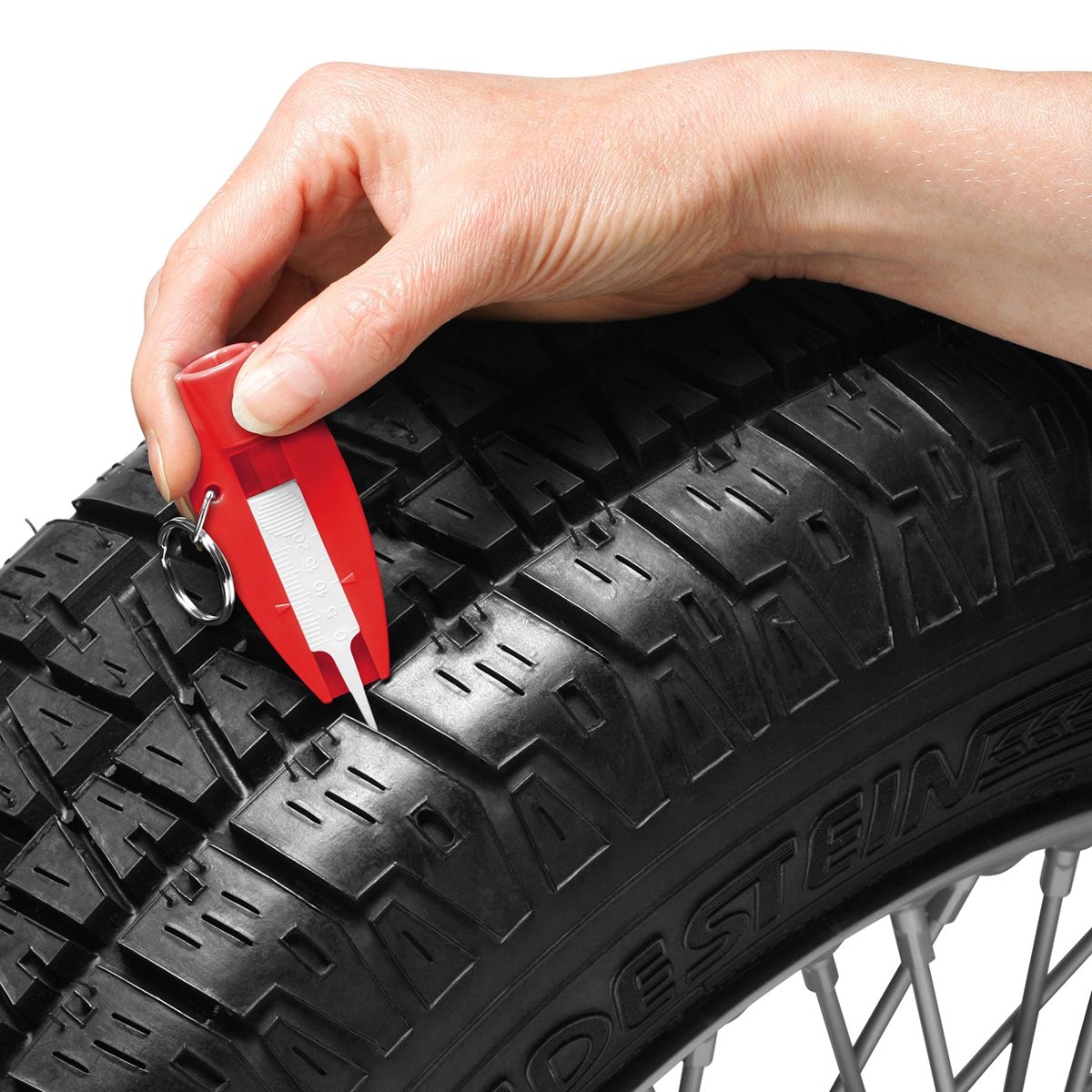 HE8275R-1-0Reifenprofiltiefenmesser mit Ventilkappendreher_ rot_ weiss