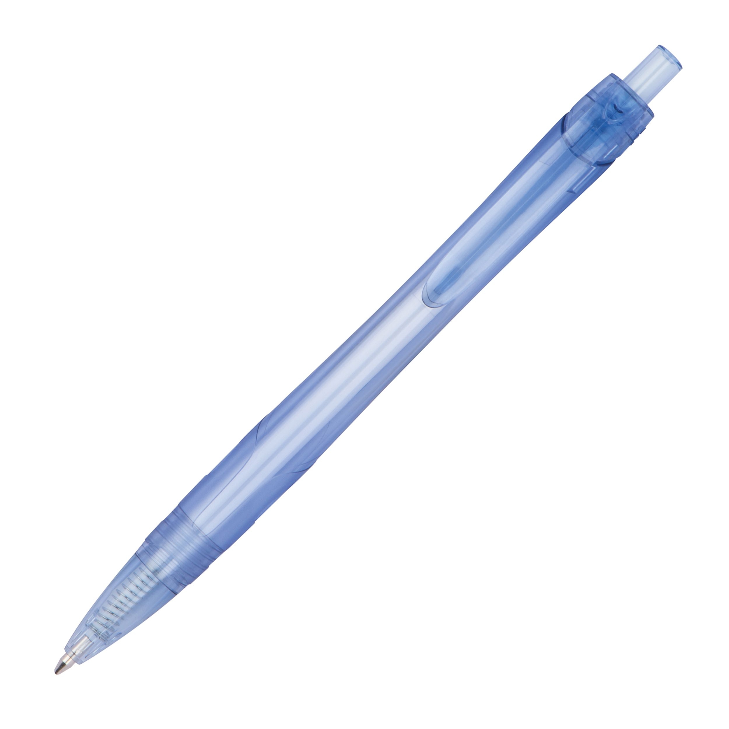 MA12557-24Transparenter RPET Kugelschreiber_ hellblau