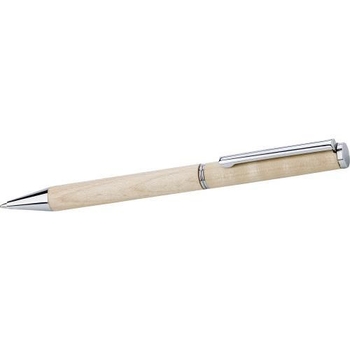 Kugelschreiber aus Ahornholz Lucienne, Braun
