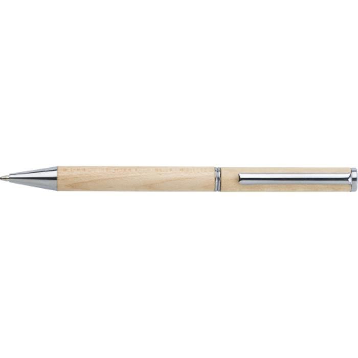 GI864974-11Kugelschreiber aus Ahornholz Lucienne_ Braun