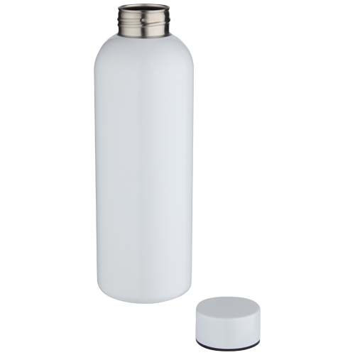 PF100921-1Spring 750 ml RCS-zertifizierte einwandige Sublimation Trinkflasche aus recyceltem Edelstahl_ weiss