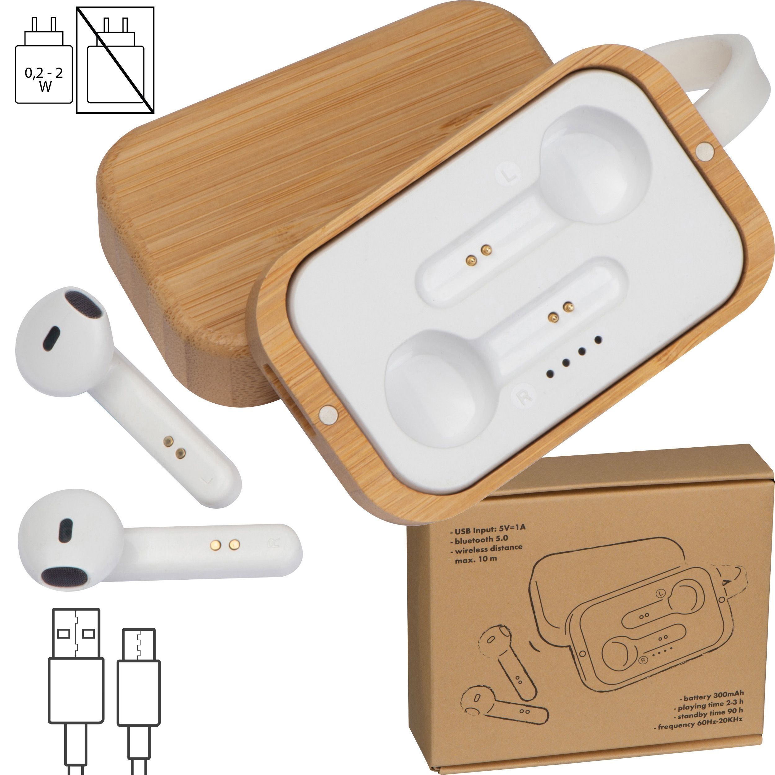 MA32579-13Bluetooth Kopfhoerer in einer Bambusbox HAZEL_ beige