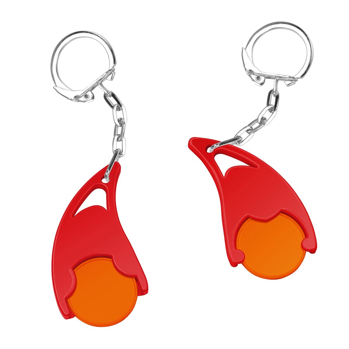 HE7491K-5-1Chiphalter mit  1€-Chip _Epsilon_ orange_ rot