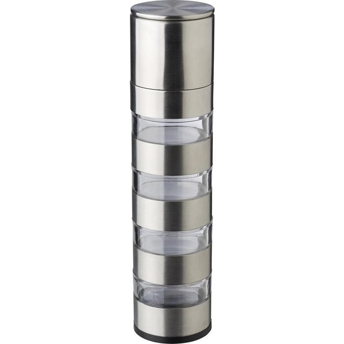 GI966235-32Gewuerzmuehle Rylan aus rostfreiem Stahl_ silber