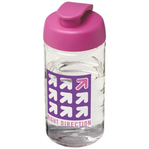 PF210050-9H2O Active® Bop 500 ml Sportflasche mit Klappdeckel_ transparent_rosa