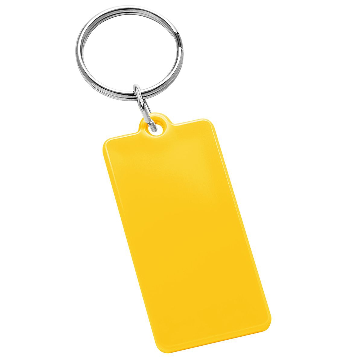 Schlüsselanhänger "Rechteck", gelb