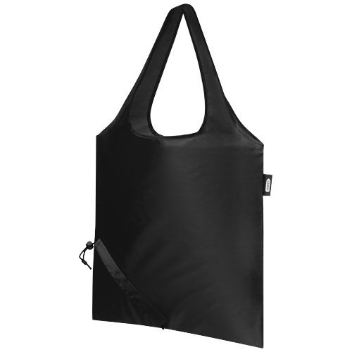 PF120541-6Sabia faltbare RPET Tragetasche 7L_ schwarz