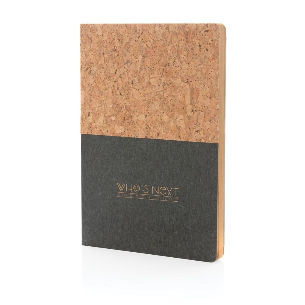 XDP774.33-1A5 Kork _ Kraft Notizbuch_ schwarz