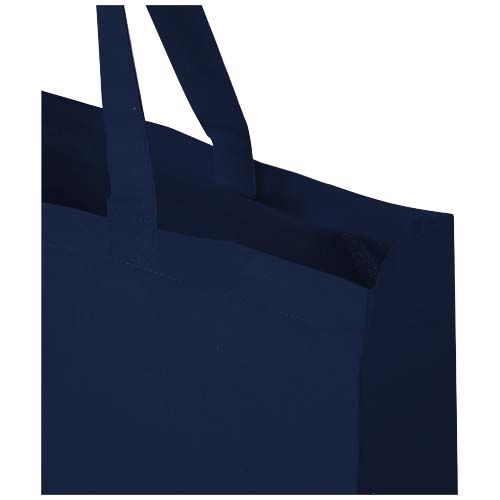 PF120734-5Odessa 220 g_m² Baumwoll Tragetasche aus GRS recycelter Baumwolle 40L_ navy