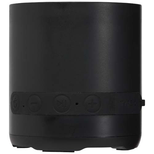 PF124454-2Hunor 3 W kabelloser Lautsprecher aus recyceltem Kunststoff_ schwarz