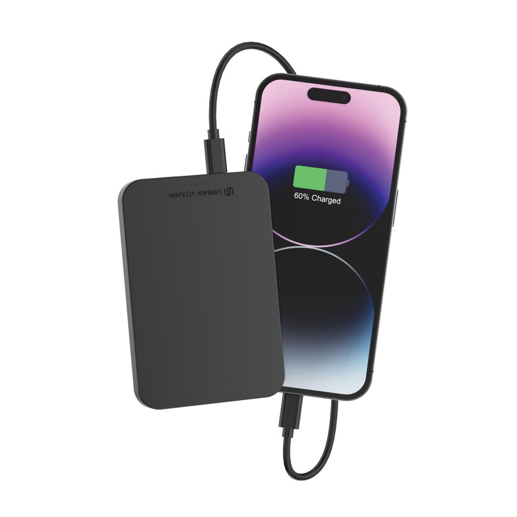 XDP322.82-1Urban Vitamin Richmond 5000mAh Powerbank aus RCS Plastik_Alu_ schwarz