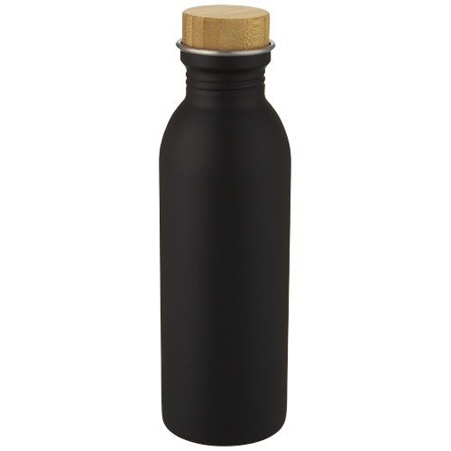 PF100677-4Kalix 650 ml Sportflasche aus Edelstahl_ schwarz PF100677-4Kalix 650 ml Sportflasche aus Edelstahl_ schwarz