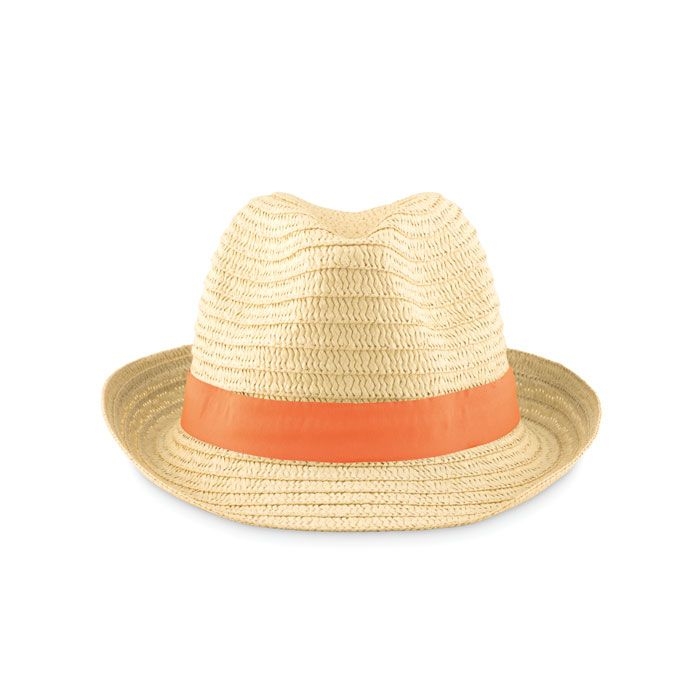 MO9341-10Boogie Natur Strohhut_ Orange MO9341-10Boogie Natur Strohhut_ Orange