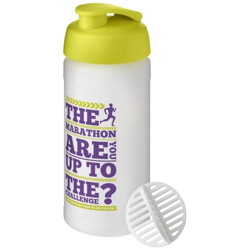 PF210702-7Baseline Plus 500 ml Shakerflasche_ limone_klar mattiert