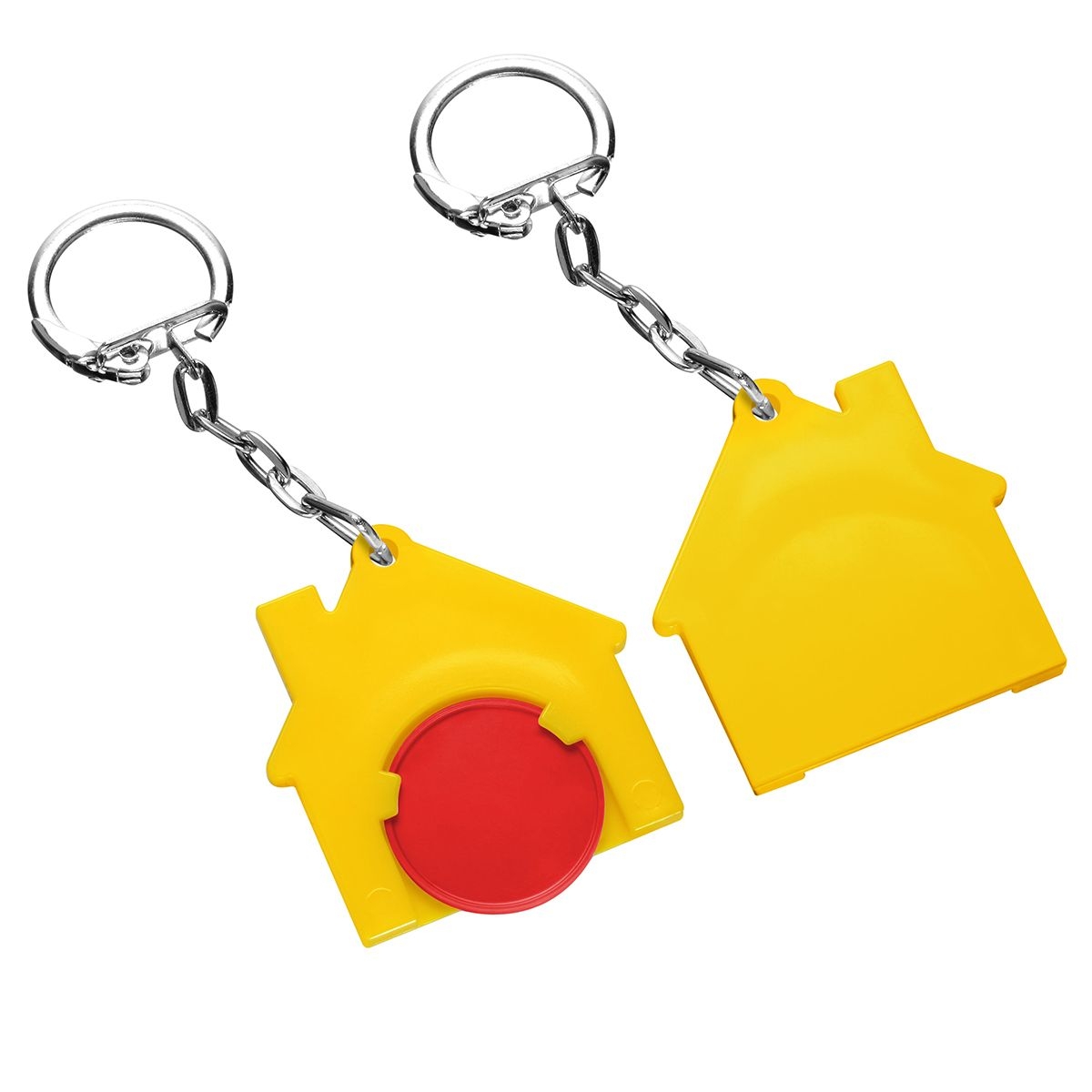 HE7516K-1-4Chiphalter mit 1€-Chip _Haus_ rot_ gelb