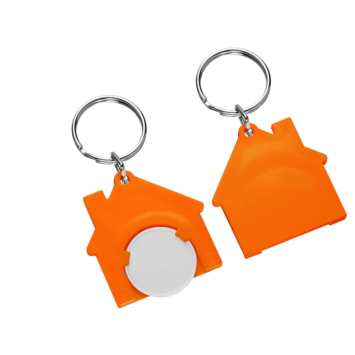HE7516R-0-5Chiphalter mit 1€-Chip _Haus_ weiss_ orange HE7516R-0-5Chiphalter mit 1€-Chip _Haus_ weiss_ orange