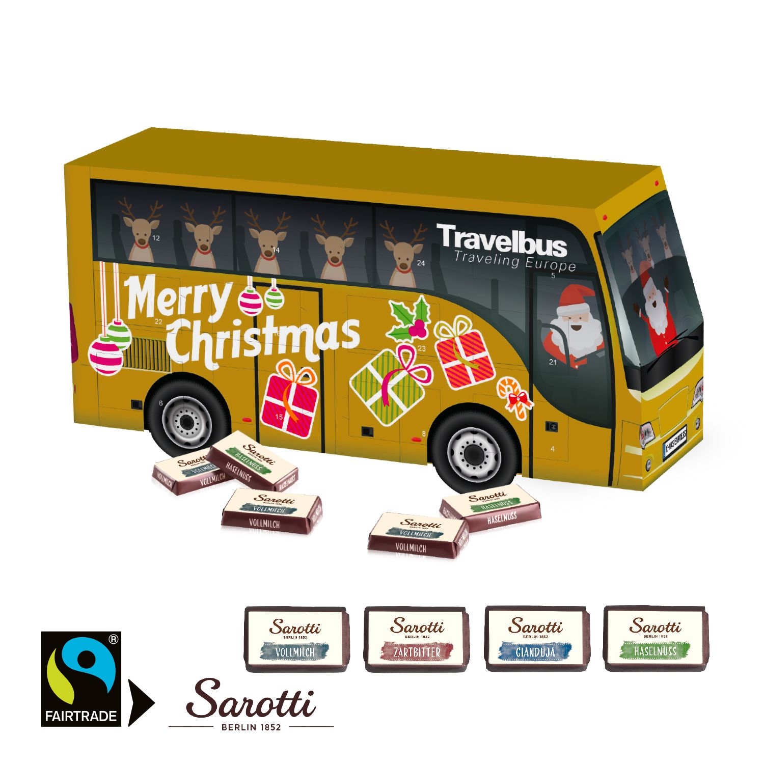 CD95169-013D Adventskalender _Bus_ mit Sarotti Fairtrade® Schokolade_ Motiv-Vorlage