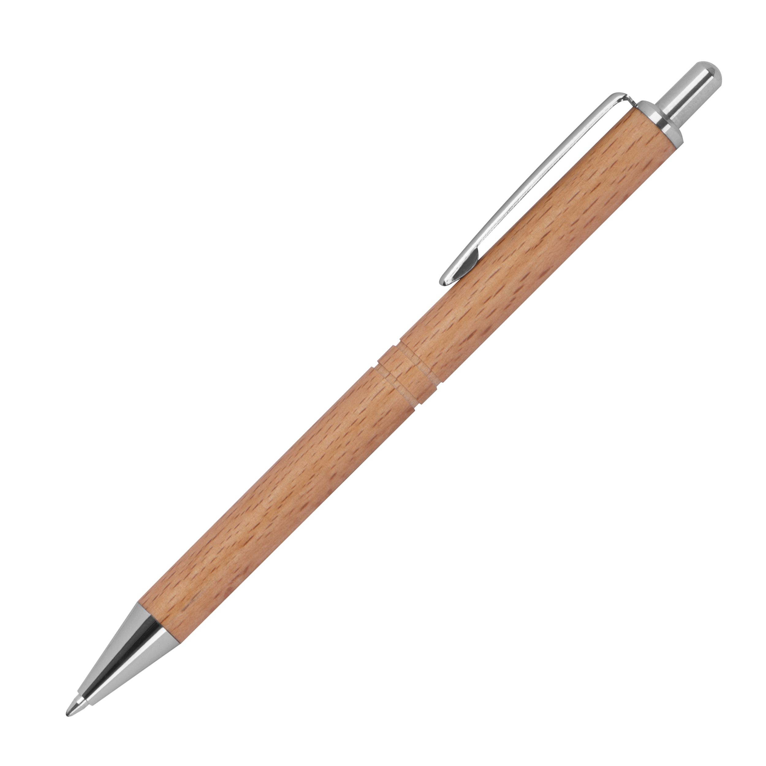 Kugelschreiber aus Holz, beige
