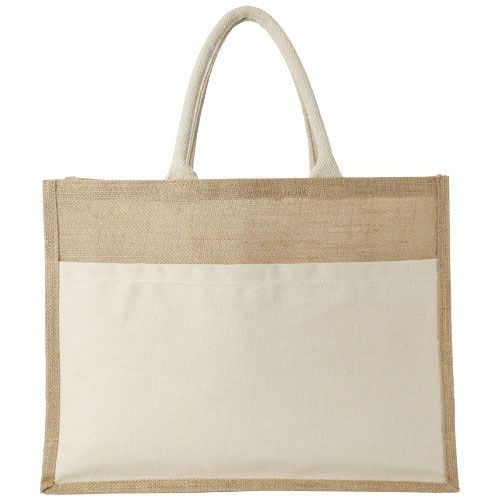 Mumbay Jute Tragetasche 18L, natur,natur