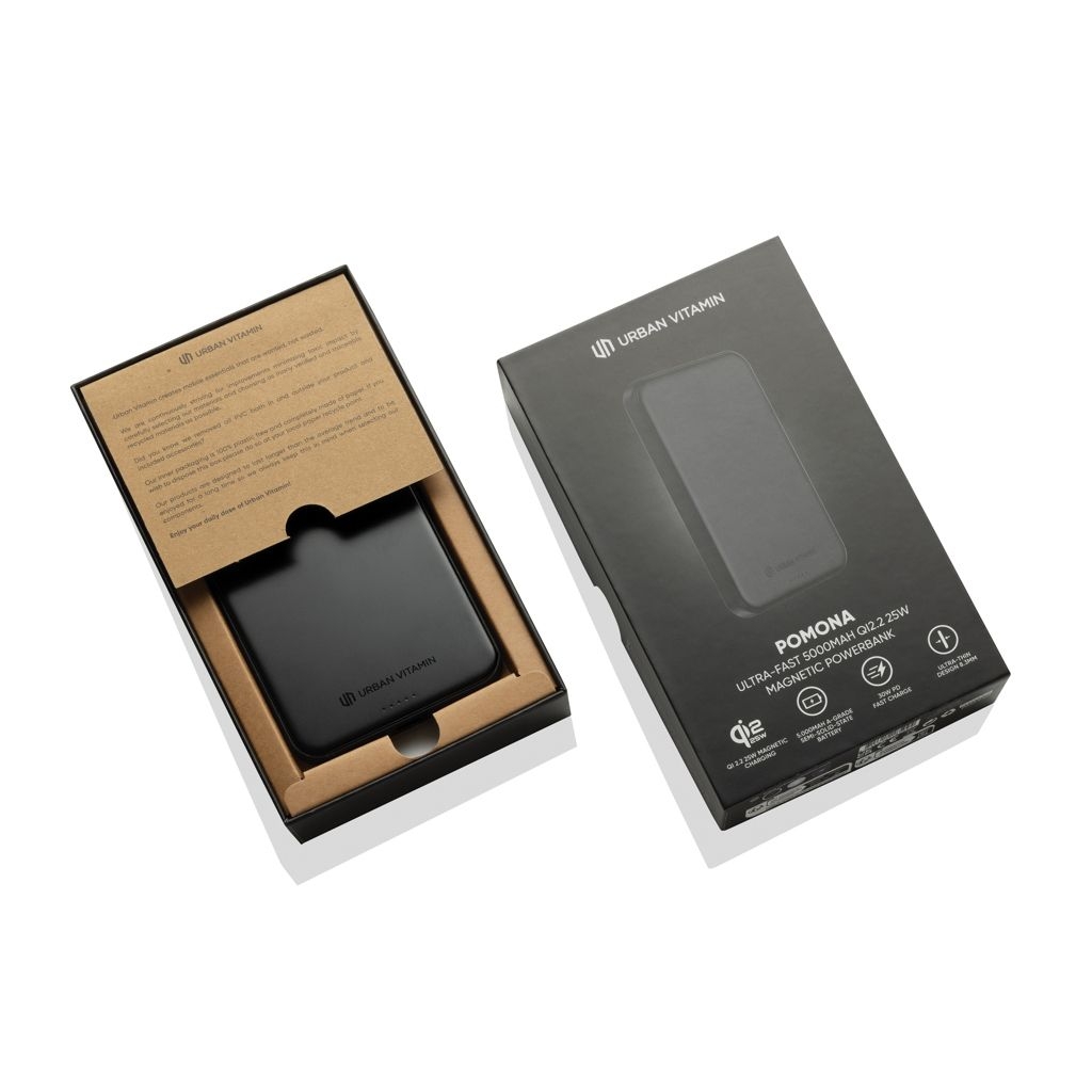 XDP322_92-01Urban Vitamin Pomona 5000mAh Qi2.2 25W magnetische Powerbank_ schwarz