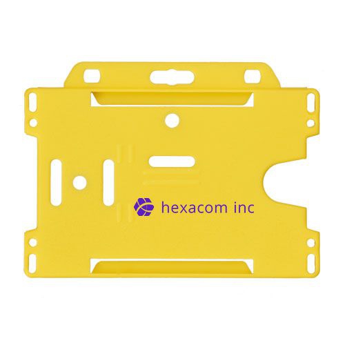 Vega Kartenhalter aus Kunststoff, gelb