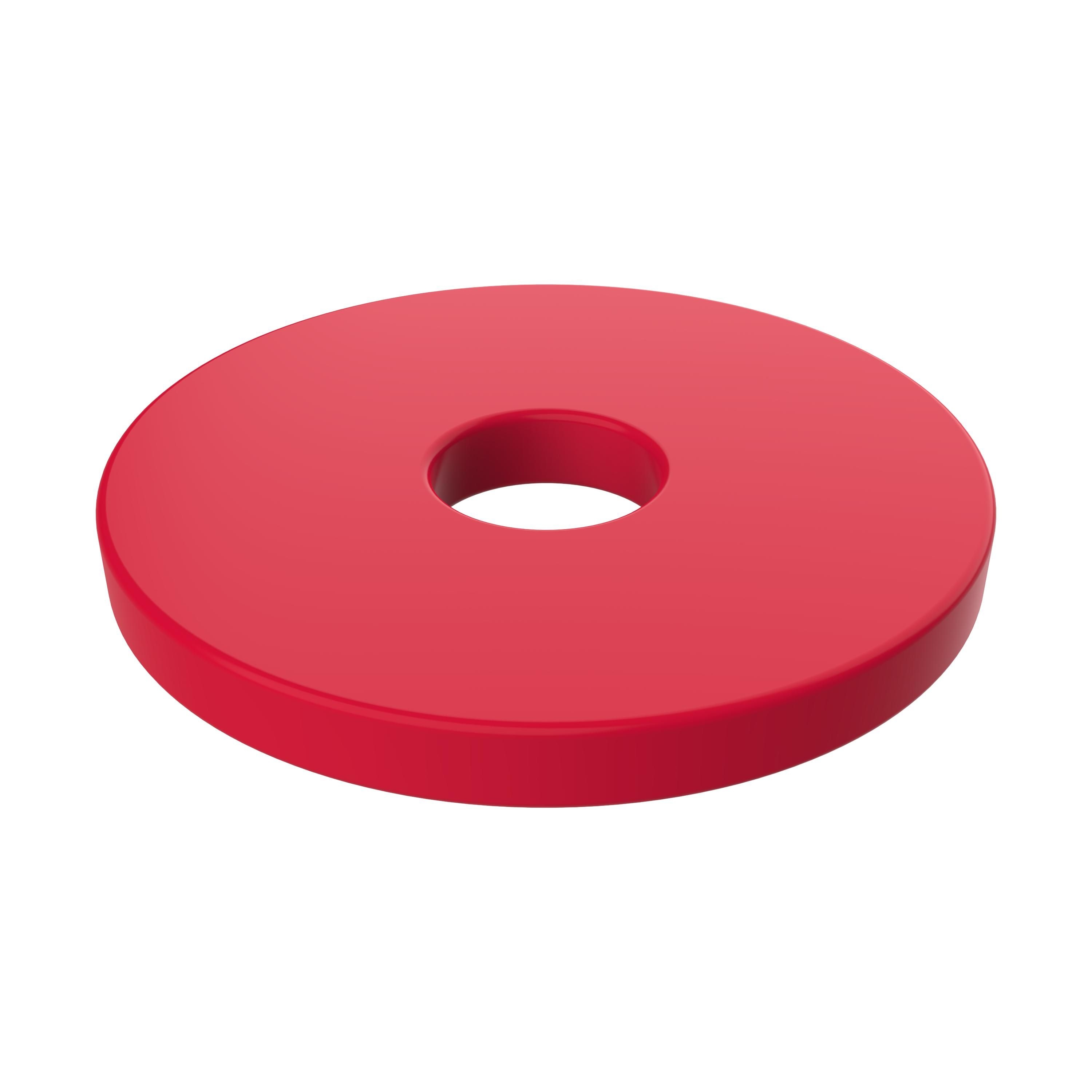 EL04244-3Einkaufswagenchip _1 Euro_ standard-rot