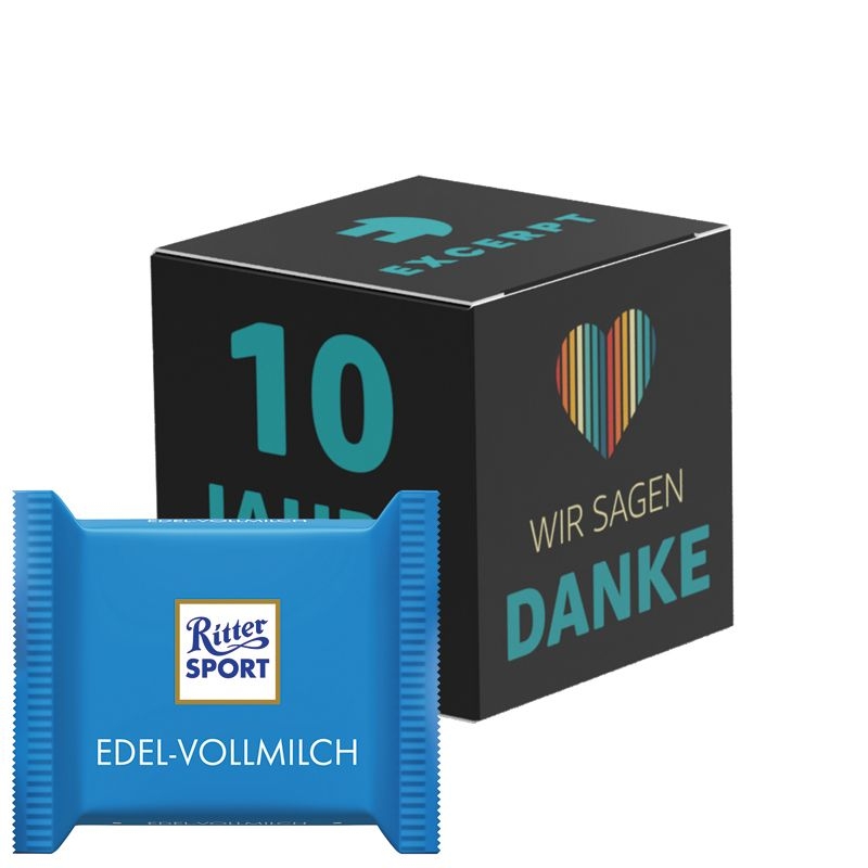 JG10189-5Werbewuerfel Ritter SPORT mini_ Ritter Sport Mini_ Vollmilch