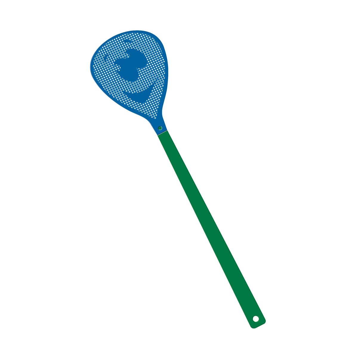 HE7852-2-3Fliegenklatsche _Gesicht_ gruen_ blau HE7852-2-3Fliegenklatsche _Gesicht_ gruen_ blau
