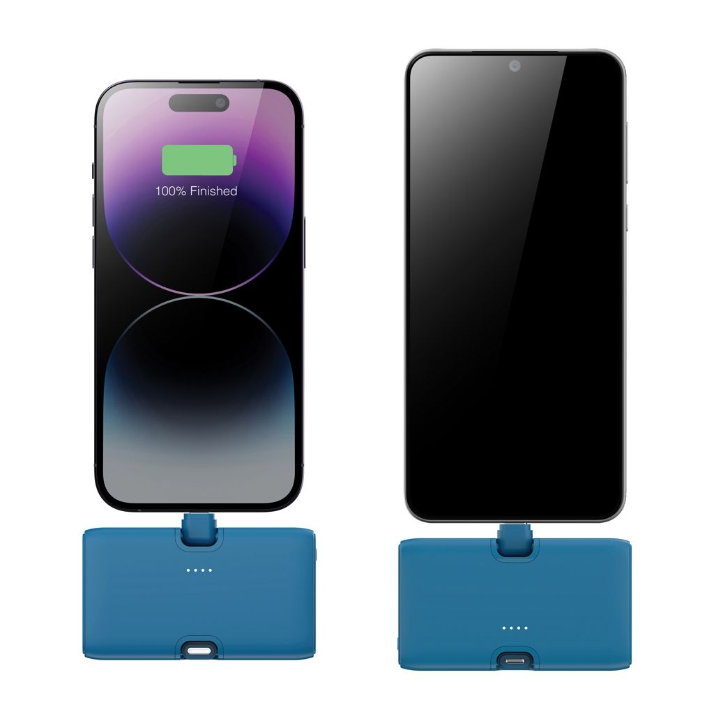 XDP322_85-05Urban Vitamin Los Angeles 20W Powerbank aus RCS rec. Plastik_ blau