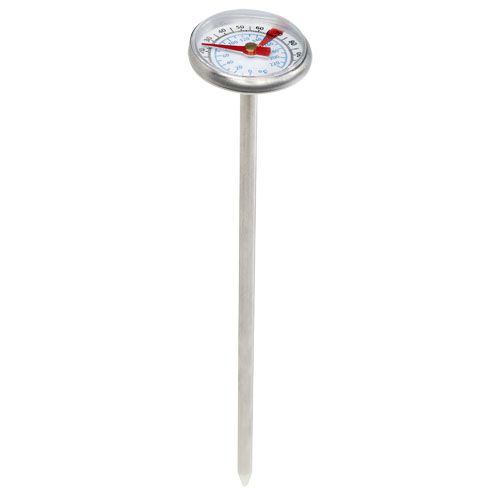 Met Grill-Thermometer, silber