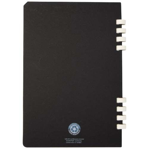 PF107046-3Fil A5 Hardcover RCS recyceltes Spiralnotizbuch_ schwarz