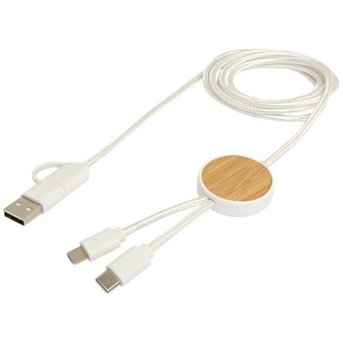 PF124422-1Chechia 150 cm 5-in-1 Kabel aus recyceltem Kunststoff fuer Datenuebertragung und 27W Schnellladung mit
