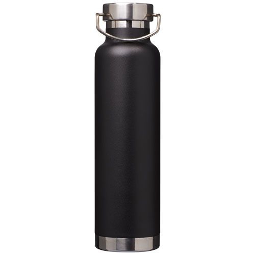 Thor 650 ml Kupfer-Vakuum Isoliersportflasche, schwarz