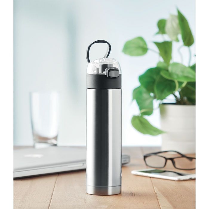 MO9660-16Nuuk Lux Trinkflasche 400ml_ Mattsilber