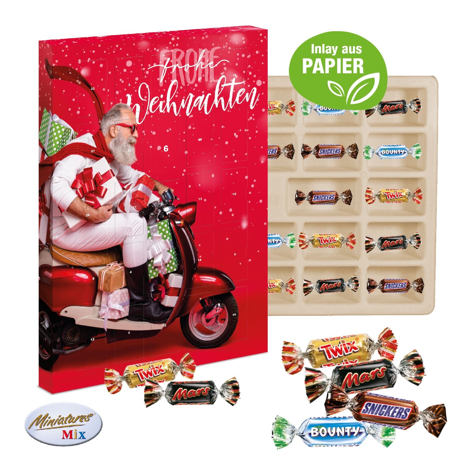 CD55404Adventskalender Mars® Miniatures® Mix_ Inlay aus Papier