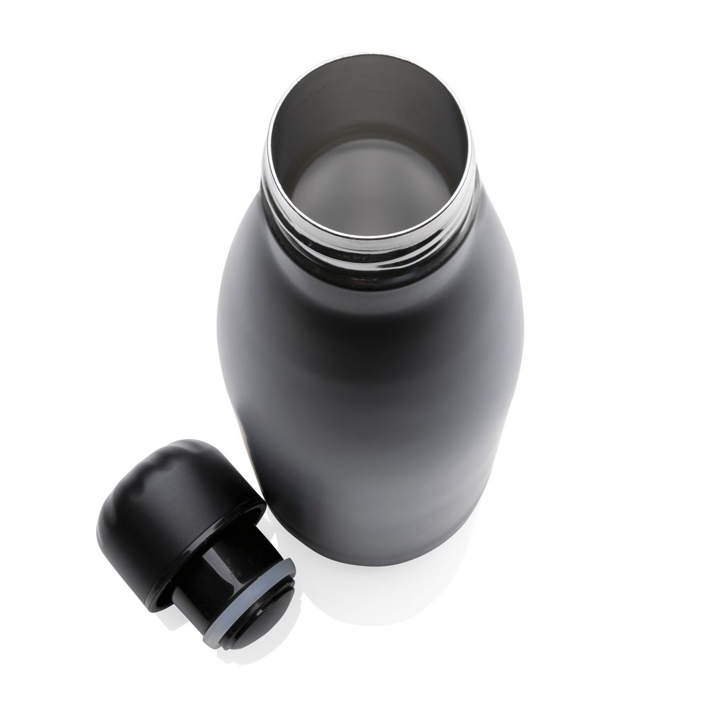 XDP436.46-1Einfarbige Vakuumisolierte Stainless Steel Flasche_ schwarz